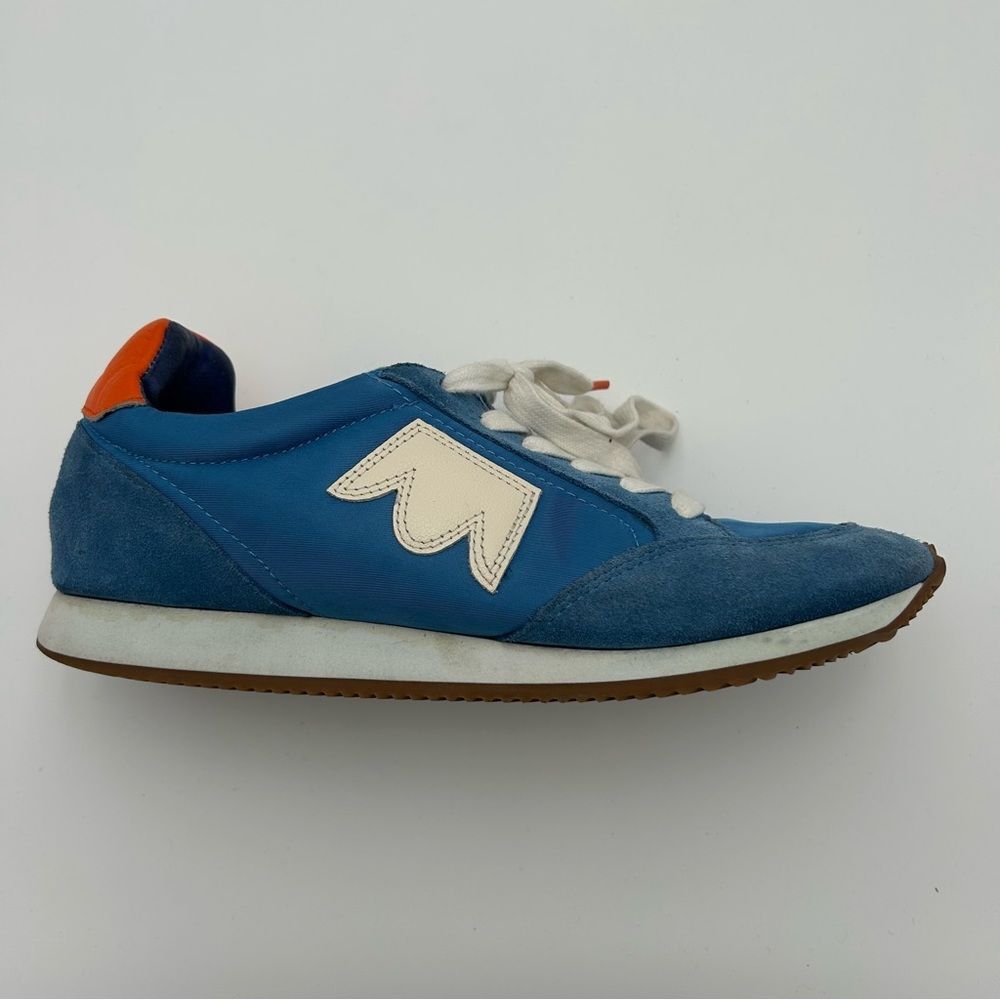 Birdies The Roadrunner Ultramarine Blue Orange Suede Athletic Shoes Women 10